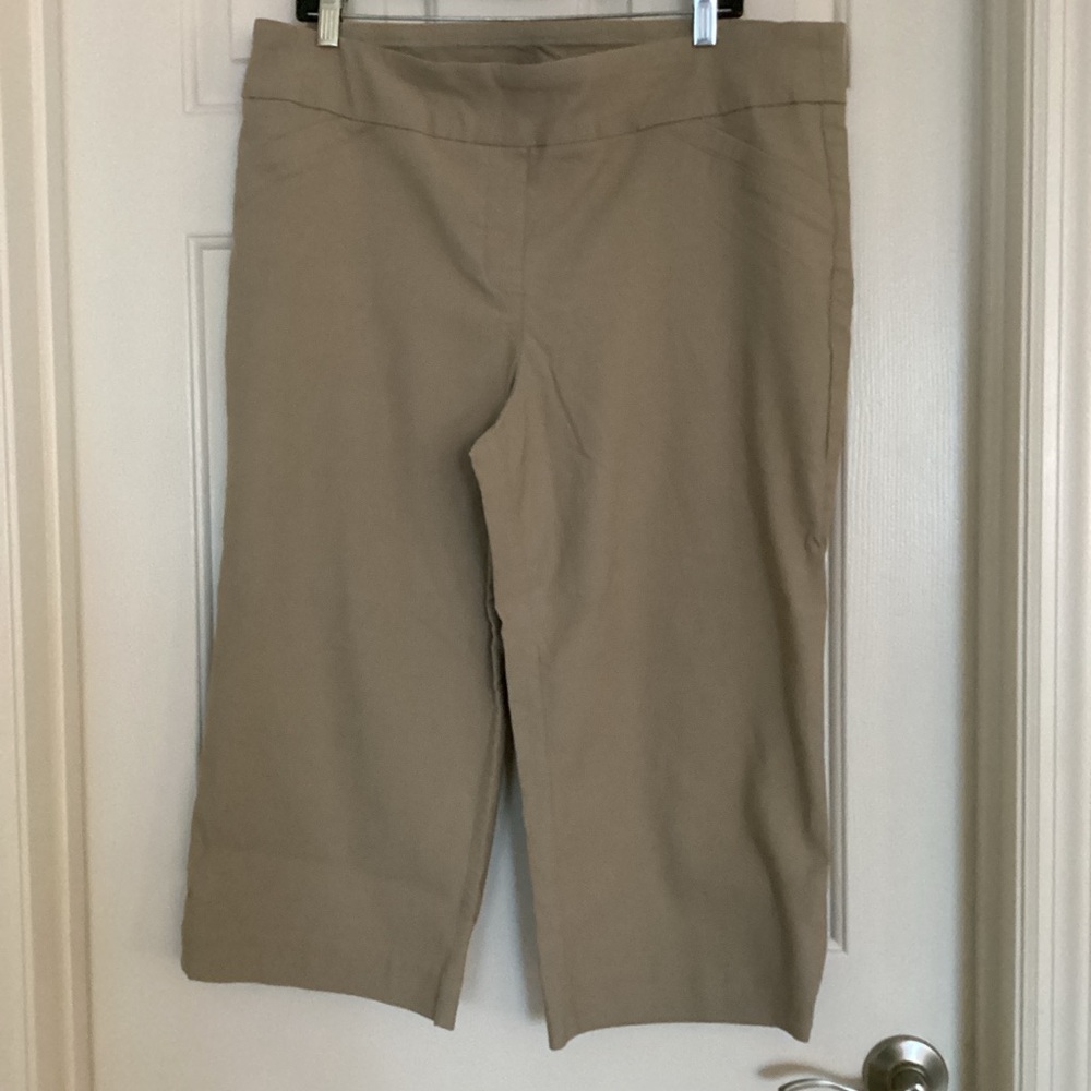Kim Rogers Women's Tan Capris Sz 18